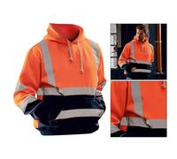 S-5XL Moda Hi Vis Mens Pullover Felpa Con Cappuccio Felpa Top di Notte A Cavallo