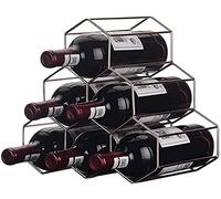 s 6 Bottiglia di Vino In Metallo Rack Portatile Free Standing Honeycomb Wine Bottle Holder per la Decorazione Domestica Grande Regalo