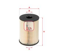 S 6054 NE SOFIMA Filtro carburante per OPEL,VAUXHALL