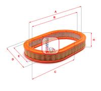 S 7520 A SOFIMA Filtro aria per FORD,MORGAN