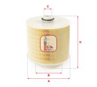 S 7598 A SOFIMA Filtro aria per AUDI