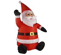 s 8711252785196 - Decorazione natalizia XL con Babbo Natale seduto, 1,2 m, colore: Rosso/Bianco Nero