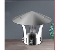 S all Weather Galvized Rain cap, Tubo Pioggia Copertura Protector cap Galvized Iron Ending Roof Cowl per Canalizzazione Ventilation cap Rain Hat Hood, Camino Cowl cap, d12cm*25cm/4.72in*9.84in