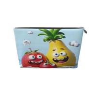 s And Pears Borsa per il trucco da donna Stampa Borsa per il trucco da viaggio di grande capacità, Borsa per la rasatura da toeletta impermeabile in pelle