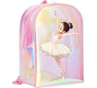 s Ballet Dance Backpack, Princess Sparkly Cartoon Ballet Storage Bag, Lightweight Waterproof School Backpack Dancing Rucksack for Yoga Gymnastics Durability and professional