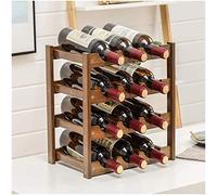 S Bamboo modulare fino a 9 bottiglie - Costruire secondo le esigenze o kit di estensione per bar, cantina, cantina, dispensa, cucina (3 strati) 3 strati (colore: 4 strati)