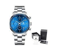 (S BE Box) Nuovi orologi da uomo, di alta marca, di lusso, alla moda, al quarzo, da polso, in acciaio