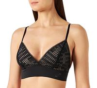 S by sloggi Seven Bralette Longline, Bustino, Donna, Nero (Black), XS