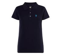 S&C - Polo da Donna a Maniche Corte - Polo da Donna Custom Fit Leggermente Sottile - Bordo Manica e Colletto a Costine - Realizzato in Cotone e Spagna, Blu Marino, L
