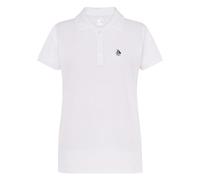 S&C - Polo Donna Manica Corta - Polo Donna Custom Fit Leggermente vestibilità - Bordatura a Maniche e Collo a Costine - Made in Cotone e in Spagna, Bianco, M