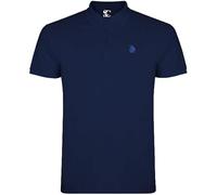 S&C - Polo Uomo Manica Corta 100% Cotone, Tinta Unita, Stile Casual, 3 Bottoni, Design Spagnolo, Tessuto Pique, Regular Fit, Consultare la Taglia, Marino, L