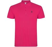 S&C - Polo Uomo Manica Corta 100% Cotone, Tinta Unita, Stile Casual, 3 Bottoni, Design Spagnolo, Tessuto Pique, Regular Fit, Consultare la Taglia, Rosa Fucsia, L