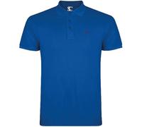 S&C - Polo Uomo Manica Corta 100% Cotone, Tinta Unita, Stile Casual, 3 Bottoni, Design Spagnolo, Tessuto Pique, Regular Fit, Consultare la Taglia, Blu Royal, S