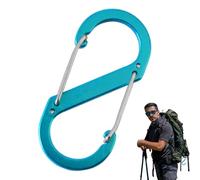 S Carabiner, Blocco Carabiner,Le chiavi di parrucchiere dei carabiatori sono robuste - lega di alluminio, portachiavi multifunzionale per escursioni all'aperto, viaggi, escursionismo