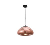 S-Cevada Lampada a Sospensione Moderna in Vetro Oro rosa Lampadario a Sospensione Sferico per Sala da Pranzo Cucina Isola Camera Corridoio Bar (Oro rosa)