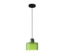 S-Cevada Lampada a Sospensione Piccola Vetro Colorato Moderna Regolabile per Camera da Letto Isola Cucina Soggiorno Corridoio Sala da Pranzo Lampadario (Verde opaco)