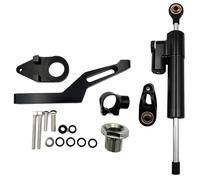 S Compatibile Con Ninja Per ZX6R 2009-2024 Per ZX636 Kit Di Montaggio Per Staffa Stabilizzatrice Ammortizzatore Sterzo Moto Ammortizzatore Lineare Universale(Black)