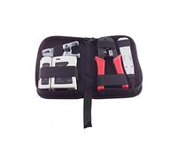 S-CONN Set di attrezzi in rete, 4 pezzi, con custodia