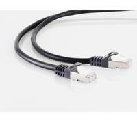 S/Connettività Network Cable RJ45 Cavo patch S/FTP, PIMF, CableCat grezzo. 7 cavi grezzi senza alogeni, nero, 0,5 m (75511-0,5