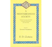 S. D. Goitein Goitein A Mediterranean Society, Volume I (Tascabile)