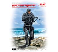 S.E.A.L. SEAL Team Fighter #1 (100% New Molds) 1:24 Plastic Model Kit ICM