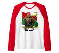 S.E. Le Capitaine Ibrahim TRAORE, PRESIDENT du Faso Maglia con Maniche Raglan