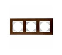 S-EMPOT.ALLUMINIO MARRONE TELAIO 3ELEM.HORI