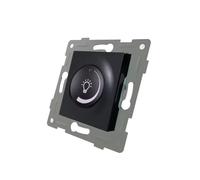 S-EMPOT. GRAFITO REGOLATORE CONMUTATORE LED: un sofisticato dispositivo dal design elegante, ideale per controllare l'illuminazione degli spazi moderni con efficienza e stile.