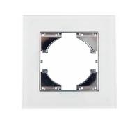 S-EMPOT.VETRO BIANCO TELAIO 1ELEMENTO: elegante incasso in vetro bianco con una cornice moderna che esalta qualsiasi spazio. Ideale per illuminare e abbellire la tua casa.