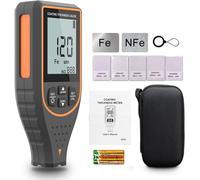 S.Fine Spessimetro per Vernice Auto, Misuratore Digitale 0-2999μm con Allarme Limite e Schermo Girevole