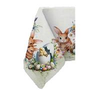 S&G Combo Set Strofinacci Pasquali, 100% Cotone, Stampa Digitale, Decorazioni Primaverili (Frolly)