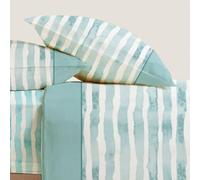 S&G PDA Completo Letto misura Francese puro Cotone sopra cm. 225 x 295 - sotto con angoli cm. 140 x 200 + 30 - + 2 federe cm. 52X82 (ZOYA TIFFANY, Francese)