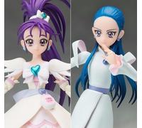 S.H.Figuarts Futari Wa Carino Cure Splash Star Egret & Kaoru Set Bandai Nuovo