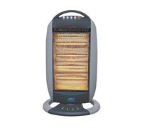 S.I.C Stufa elettrica alogena 1600W, oscillante con 4 elementi da 400W, potenza regolabile e interruttore antiribaltamento