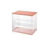 S.I.C Vetrina in Acrilico trasparente; Multi step per collezione Lego, Statuine, Modellini; Box Espositore Gadget, Action Figure Organizzatore oggetti da collezione; (Arancione, 23 * 34 * 31.6CM)