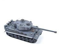 S-idee® 22002 Battle Panzer 99807 German Tiger 1:28 con sistema di combattimento IR integrato, RC 2,4 GHz, serbatoio radiocomandato a catena, veicolo IR, funzione tiro