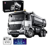 s-idee® E590-003 Mercedes Arocs Rc - Camion ribaltabile in metallo, 1:20, 4WD, 10 canali, doppio E