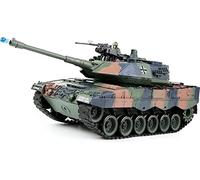 s-idee® RC Panzer S822 German Leopardo militare mimetico verde 1:18 2.4 Ghz Battle Serbatoio con funzione di tiro