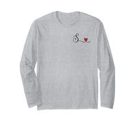 S Iniziale Cuore Monogramma Regalo Maglia a Manica