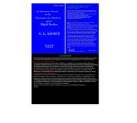 S. L. Loney An Elementary Treatise on the Dynamics of a Parti (Copertina rigida)