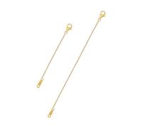 S.Leaf Estensore per collana in argento Sterling 925, estensore per collana da donna, estensore per collana, set da 2 pezzi, 5,1 cm, 10,2 cm, argento ipoallergenico