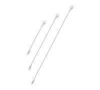 S.Leaf Estensore per collana in argento Sterling 925, estensore per collana da donna, estensore per collana da donna, 5,1 cm, 10,2 cm, 15,2 cm, argento ipoallergenico