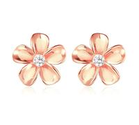 S.Leaf Orecchini a perno da donna in argento sterling oro fiore di ciliegio floreale orecchini a perno migliore amica regali di compleanno per donne adolescenti alla moda sorella mamma moglie donna