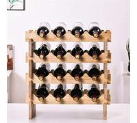 s Legno modulare Acquista un kit completo o di estensione con 3 livelli per un massimo di 12 bottiglie - Costruisci come ne hai bisogno (3 livelli) 3 strati (colore: 3 strati)