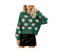 (S)Lilyrose Womens Ugly Christmas Sweater, Funny Santa Funny Xmas Holiday Party Knitted Pullover, Winter, S, M, L, Xl