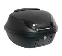 Lines Bauletto Universale 42 L Nero opaco con piastra e schienalino 40x49x31 cm per scooter