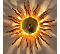S.luce Diator XL Forgiato a Mano Sole Applique da Parete Lampada Ruggine & Oro