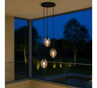 s.luce Echos Lampada a Sospensione 3 Luci Ø40 cm Baldac. Ø18 cm