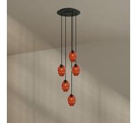 s.luce Echos Lampada a sospensione 5 luci Ø60cm Baldac. Ø18cm