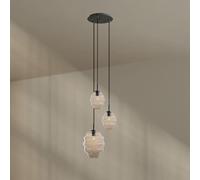 s.luce Echos Lampada Sospensione 3 Luci Ø 40cm Baldacino Ø 18/25cm